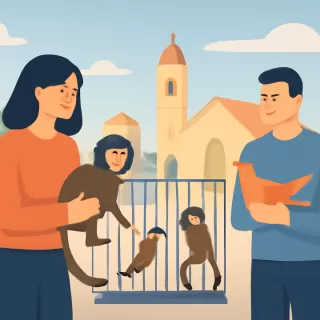 Rescatan monos tití y aves silvestres en cautiverio en Laguna Larga, Córdoba