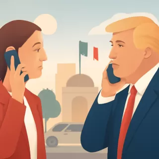 Sheinbaum y Trump mantienen su primera llamada tras ataques de EE.UU. en Venezuela