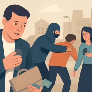 Robo de 30 mil dólares a un financista en Recoleta con engaño y violencia