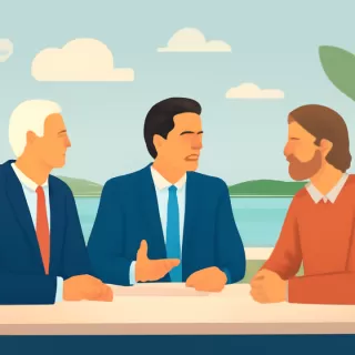 José María Aznar mantuvo un encuentro con Luis Alberto Lacalle Herrera y Luis Lacalle Pou en Uruguay