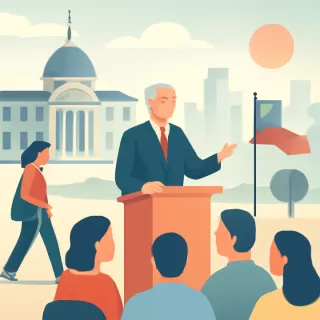 Alfredo Cornejo presentó un plan de desarrollo a largo plazo en el Congreso Futuro en Chile