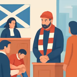 Hincha escocés condenado a prisión por causar lesión irreversible a futbolista