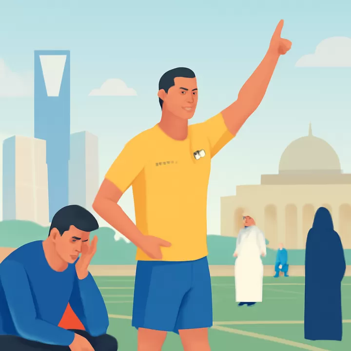 Cristiano Ronaldo anotó y protagonizó un gesto viral tras la derrota de Al-Nassr en el clásico saudí