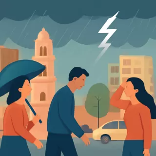 Martes inestable en San Juan con alerta por tormentas aisladas