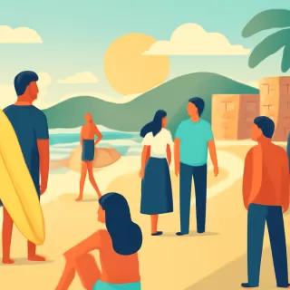 Praia do Rosa, la playa brasileña que se volvió la favorita de jóvenes y celebridades argentinas