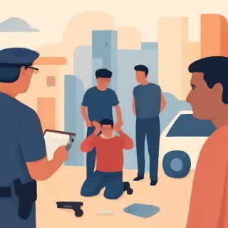 Operativo policial en Villa del Sur termina con cuatro detenidos y secuestro de armas, drogas y $1.500.000