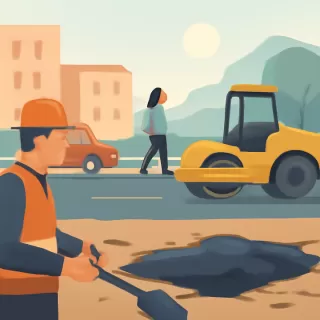 Corredores Viales reparó un tramo de la Ruta 9 en Ramallo que se deterioró nuevamente en tres meses