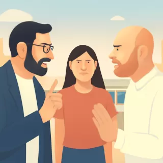 Damián Betular y Germán Martitegui protagonizan un cruce durante la devolución a La Joaqui en MasterChef Celebrity