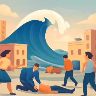 Una ola gigante causa un muerto y más de 35 heridos en Mar Chiquita