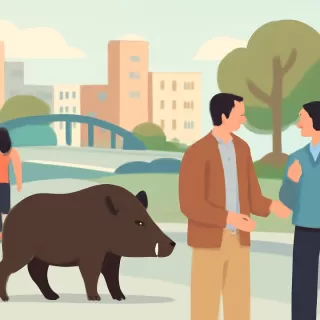 Presencia de chanchos salvajes en Nordelta genera debate sobre convivencia con la fauna