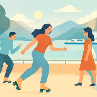 Regresa el taller de roller dance al Puerto San Carlos en Bariloche en enero