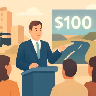 Axel Kicillof anunció inversión de 100 millones de dólares para obras en la Ruta 11