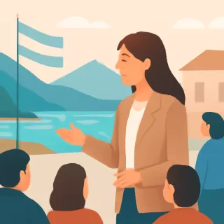 Villarruel visitó Epuyén y Los Alerces en medio de la interna política con Milei