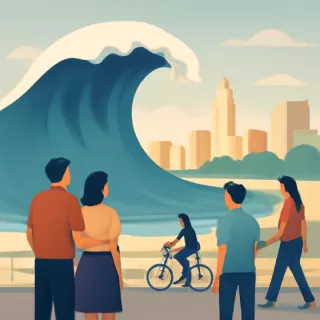 Una ola gigante en Mar Chiquita causó un muerto y 35 heridos