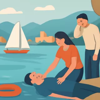 Hombre murió tras descompensarse mientras nadaba en el lago Nahuel Huapi en Bariloche