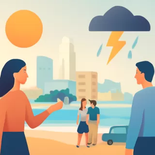 Pronóstico del tiempo para la Costa Atlántica bonaerense: alternancia de sol y tormentas durante la semana