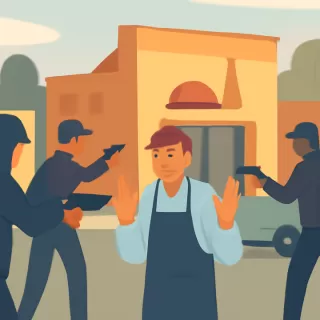 Trabajador de bodega asaltado a mano armada en Rodeo del Medio, Maipú