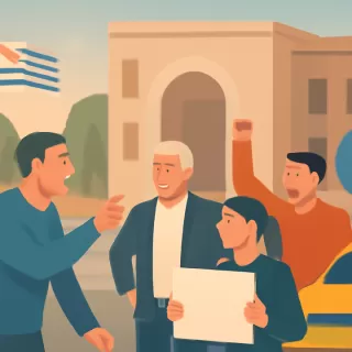 Taxistas de Canelones protestan contra ediles por autorización a Uber y Cabify