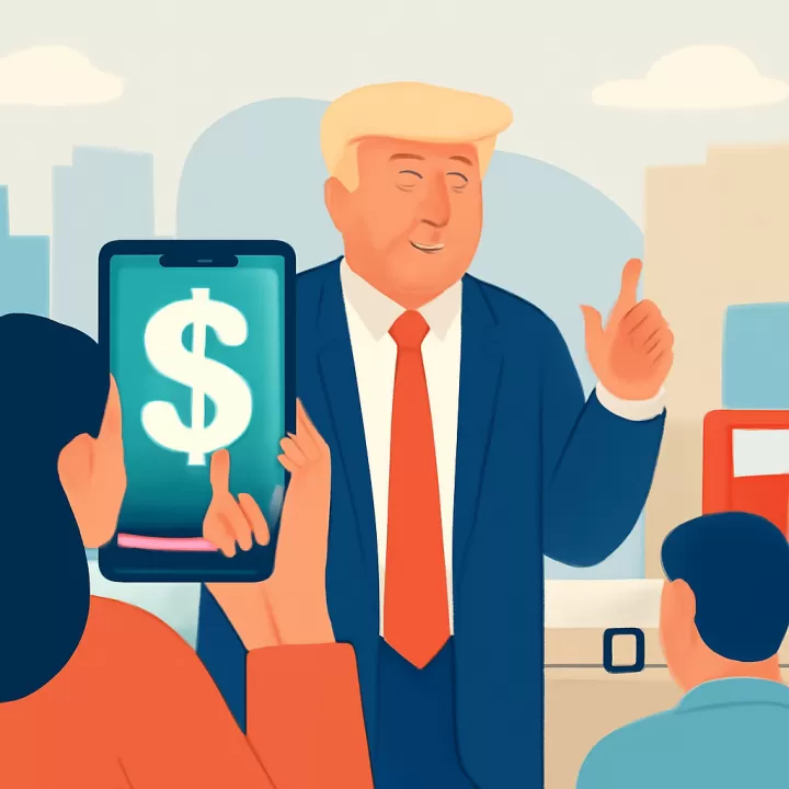 Trump publica video en TikTok por la baja del precio de la gasolina en EE.UU.