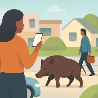 Presencia de chanchos salvajes en barrios privados de Nordelta genera reportes de vecinos