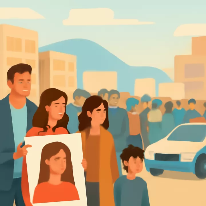 Encontraron el celular de Valeria Schwab en Comodoro Rivadavia y la familia encabezó una marcha por justicia