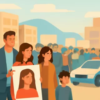 Encontraron el celular de Valeria Schwab en Comodoro Rivadavia y la familia encabezó una marcha por justicia