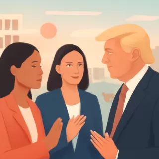 Delcy Rodríguez y María Corina Machado solicitan respaldo de Donald Trump para la transición en Venezuela