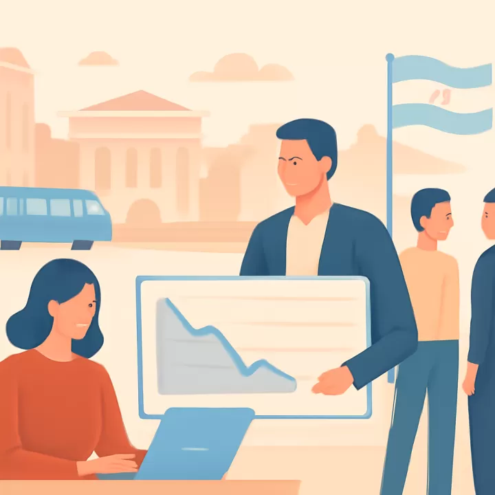 El Riesgo País de Argentina cae a 571 puntos tras fluctuaciones en bonos soberanos