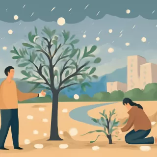 Granizo afecta cultivos de pistacho en Carpintería, San Juan, y causa pérdidas significativas