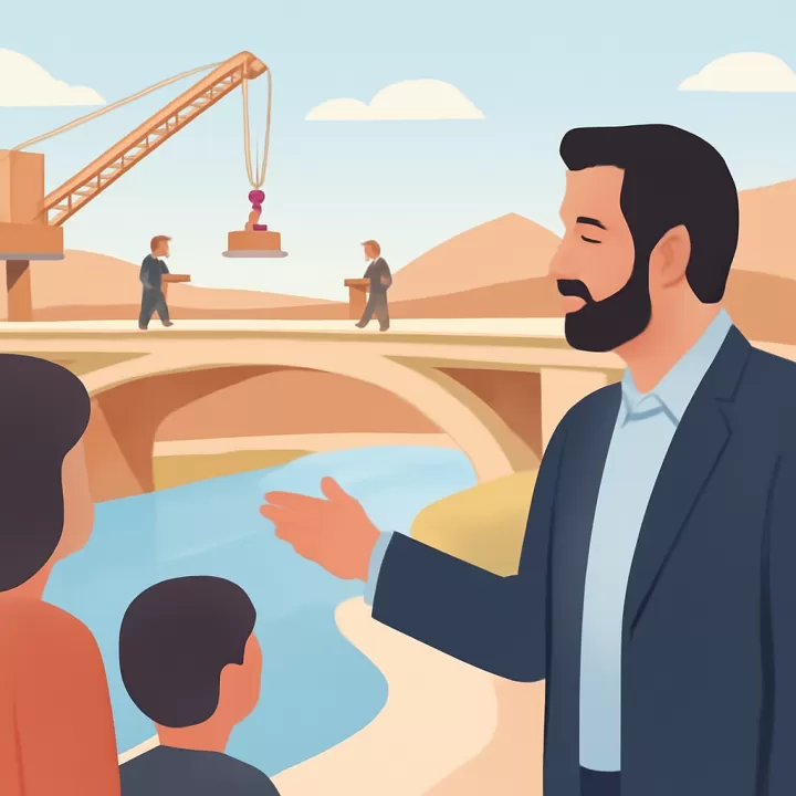 Gustavo Sáenz supervisó la construcción de puentes sobre el río Vaqueros en Salta