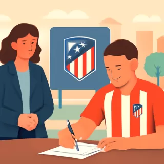 Giuliano Simeone extendió su contrato con Atlético de Madrid hasta 2030