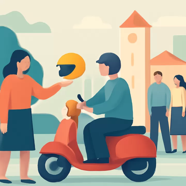 Laguna Larga implementa programa para cambiar multas por cascos y mejorar la seguridad vial