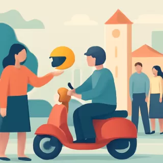 Laguna Larga implementa programa para cambiar multas por cascos y mejorar la seguridad vial