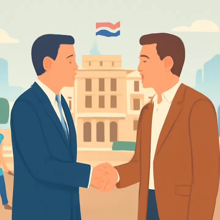 Diego Santilli visitó San Juan y asistió a acto oficial en Avenida Libertador