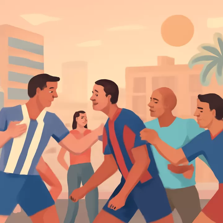 Video revela pelea entre futbolistas argentinos y vecinos en Fortaleza durante Año Nuevo