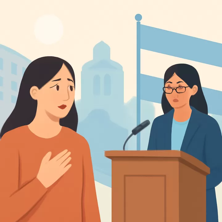 Esposa de Nahuel Gallo solicita a Delcy Rodríguez la liberación del gendarme detenido en Venezuela