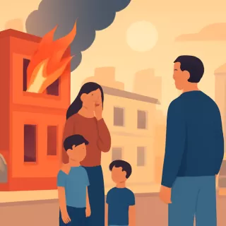 Incendio en Los Hornos causó la muerte de una joven madre y sus dos hijos pequeños