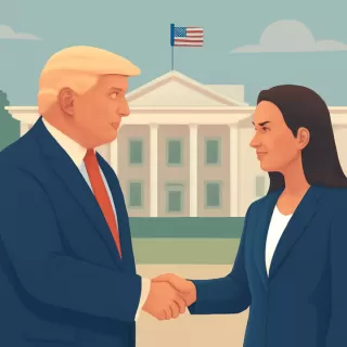 Donald Trump recibió a María Corina Machado en la Casa Blanca