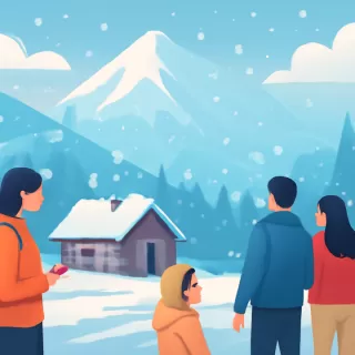 Nevó en pleno verano en un refugio de El Bolsón