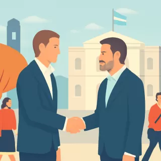 Diego Santilli visita San Juan para reunión en Casa de Gobierno con Marcelo Orrego