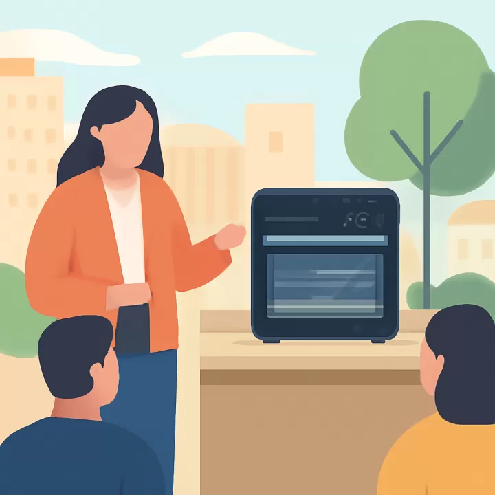 HDC lanza horno inteligente multifunción que reemplaza a la freidora de aire