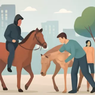 Asaltos a caballo y rescate de animales maltratados en Bernal