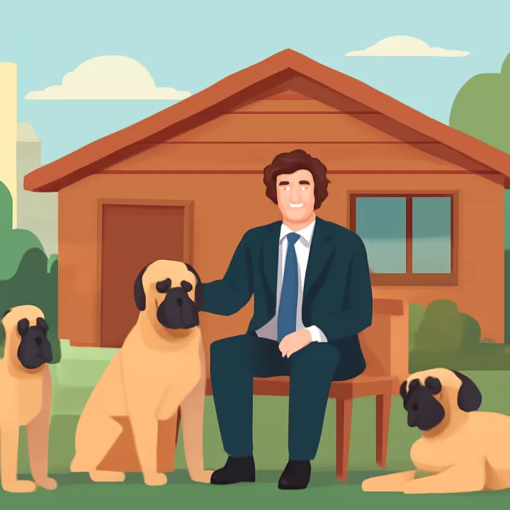 Cómo vive Javier Milei en la Quinta de Olivos: su cabaña y sus perros mastines