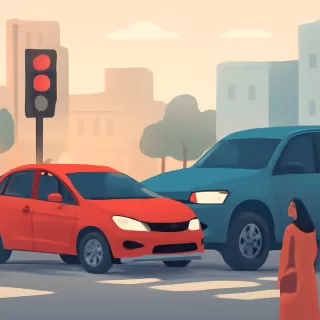 Choque en Capital de San Juan: un auto cruzó en rojo y colisionó contra una camioneta