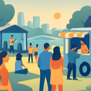 Cipolletti inicia actividades de verano en la Isla Jordán con food trucks y música en vivo