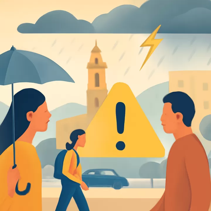 Alerta amarilla por lluvias y tormentas en Salta durante el fin de semana