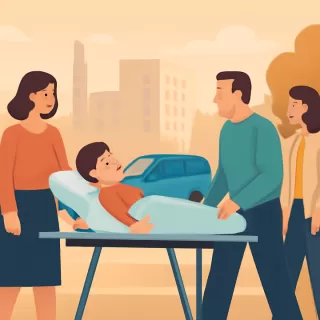 Niño herido en accidente de Pinamar fue trasladado a Mar del Plata para nueva cirugía