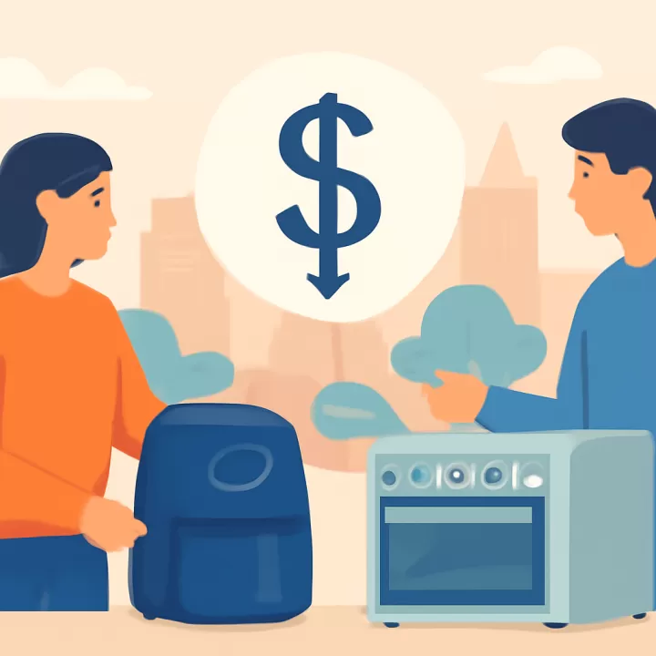 Diferencias en consumo, usos y precios entre freidora de aire y horno eléctrico en Argentina