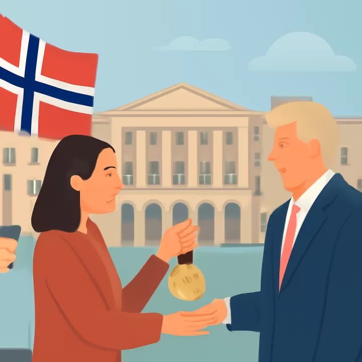 Noruega rechaza entrega de medalla del Nobel de la Paz a Donald Trump por María Corina Machado