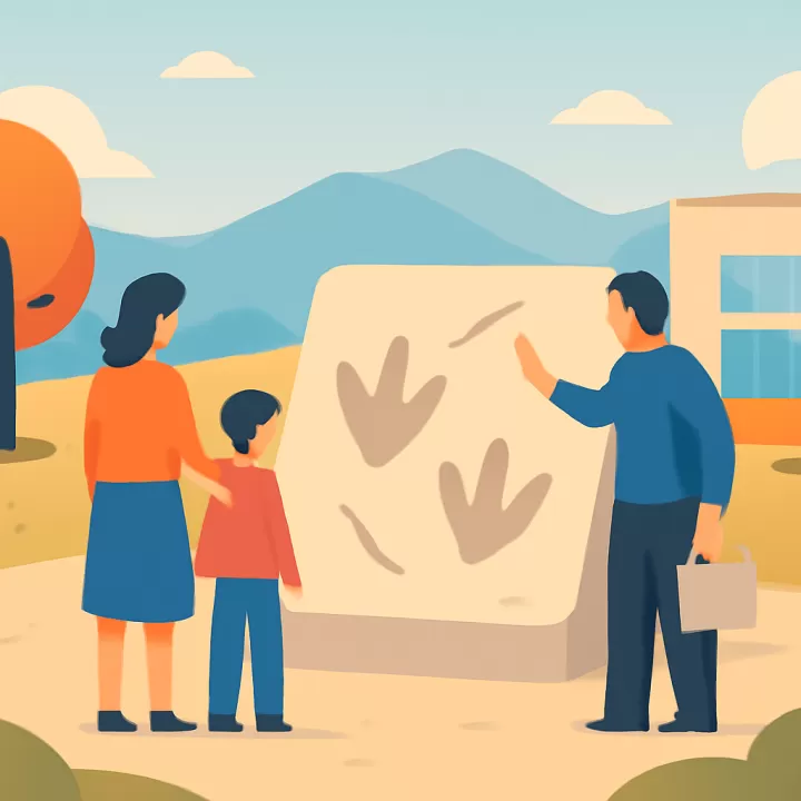 Parque de Huellas de Dinosaurios en Mendoza: un museo a cielo abierto con fósiles de seis especies